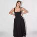 Summer Simple Sexy Solid Color Shoulder Strap Slim Midi Dress for Women European And American Style Cross Border Foreign Trade_ecoleips.com