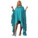 Women's Clothing Irregular Batwing Sleeve Dress Oversized Batwing Sleeve Tunic Dress – Flowy Asymmetrical Long Dress For Women (Fall Colors)_ecoleips.com