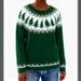 "Christmas Tree Knit Sweater Women's - Festive Jacquard Pullover (S-XXXXL, Round Neck, Acrylic Blend, Cozy Holiday Party Wear)"_ecoleips.com