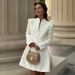 Women's Slim Fit Solid Color Casual Blazer Mini Dress – Office Wear For Fall 2026_ecoleips.com
