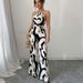 Women's Clothing Zebra Pattern Suspender Jumpsuit Spring And Summer Lace Wide Leg Trousers Women's Clothing_ecoleips.com