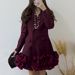 Women's Clothing Patchwork Skirt High End Suit 3D Floral Design Short Dress Spring New Style For Party Wear_ecoleips.com