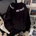 Men's Crew Neck Sweatshirt Fleece Lined Thickened Base Layer Cool And Stylish Minimalist Print High Street Sports Top for Autumn Winter_ecoleips.com
