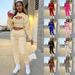 Women's 3 Piece Set Hooded Fleece Sweatshirt Long Pants Vest Long Sleeve Trendy European American Style_ecoleips.com