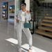 Sports Leisure Fashion Street Long Sleeve Zipper Hood Pocket Elastic Waist Drawstring Pants_ecoleips.com