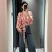 Vintage Hong Kong Style Floral Cross-Strap Top For Women, Spring/Summer Collection, Beautiful And Exquisite, Slim Fit,_ecoleips.com