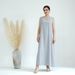 Voya Women's Solid Color Base, Outer Skirt, Three Piece Set With Optional Headscarf And Four Piece Set_ecoleips.com