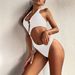 Women's Clothing Women's One Piece Swimsuit High Waisted Backless Halter Neck Bikini Sexy Fresh Two-Piece Swimwear_ecoleips.com