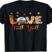 Fall Y'all Thanksgiving Petanque Player Costume Colorful T-Shirt._ecoleips.com