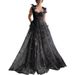 Mori Style Women's High-End Evening Dress Floral Fairy Halter Neck Banquet Party Gown_ecoleips.com
