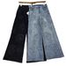Women's Slimming Stretchy Denim Jeans American Style Floral Rhinestones Wide Leg Straight Leg Fashionable New Spring Design_ecoleips.com