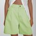 Women's Clothing Fashion Casual Striped Loose High Waist Large Size Denim Shorts Women Jeans_ecoleips.com