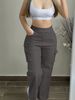 Women's Casual Cargo Pants Large Pocket Versatile Everyday Simple Bottoms_ecoleips.com