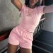 Women's Sports Casual Suit Style Short Sleeved Two Piece Set_ecoleips.com