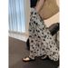 Verve Floral 2025 Summer New Chic Korean Style Loose High Waist Casual Fashionable Long Skirt_ecoleips.com