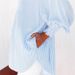 Verve Striped Long Sleeve Loose Casual Women's New Pocket Shirt Top_ecoleips.com