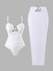 Aria Basics 2025 New European And American Slim-Fit Conservative One-Piece Swimsuit For Women, High-End Bikini Hot Spring Swimwear_ecoleips.com