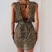 Leopard Print One Piece Swimsuit For Women Slimming Sexy Bikini Beach Dress American Style Swimwear Sleeveless Wire Free_ecoleips.com