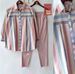 Women's Clothing Summer New Style Fashion Temperament Elegant Loose Slim Printed Striped Two Piece Suit For Women_ecoleips.com