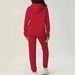 Luxury Women's Letter Print Hoodie And Jogger Set Casual Chic Two-Piece Outfit Dark Gray Red Apricot S-XXL_ecoleips.com