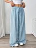 Women's Minimalist Color-Block Texture Pants With Padded Pockets Slim Waist Versatile Pleated Casual Fashion_ecoleips.com