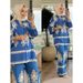 Verve 2025 Women's Muslim Fashion Casual Printed Loose Top And Pants Set_ecoleips.com
