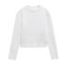 2025 Winter Women's Solid Color Simple Style Sweater Pullover Knitwear + Elastic Waist Short Skirt Set_ecoleips.com