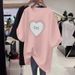 european and american women's clothing 2023 spring new t shirt solid color round neck bottoming shirt slim fit long sve tops for women_ecoleips.com