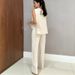 Women's Sleeveless Top And Wide-Leg Pants Set - Casual Two-Piece Outfit In Soft Breathable Fabric Breathable Summer Fabric_ecoleips.com