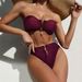 Women's Clothing Solid Color Top Bikini Sexy Split Suit Swimsuit_ecoleips.com
