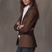 Vintage Contrast-Color Wool Blazer Coat For Women, Elegant Fall/Winter Thickened Tweed Jacket With Notched Lapel_ecoleips.com
