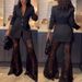 Women's Clothing Spring And Autumn New Fashion Long Sleeve Suit Suit Ins Casual Loose Lace Two-Piece Set For Women_ecoleips.com