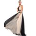 2025 New Summer European And American Foreign Trade Slim Fit Sexy Sleeveless Color Block Long Dress_ecoleips.com