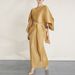 European And American Women's High-end Elegant Dress 2026 Spring-summer Cross-border New Fashion Pleated Two-piece Set_ecoleips.com