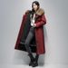 Women's Detachable Rabbit Fur Parka Coat, Knee-Length & Ankle-Length Winter Jacket With Hood, Windproof Outerwear For Extreme Cold (M-XXXL), Wine Red_ecoleips.com