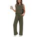 Spring Summer New Casual Women's Two Piece Set Pleated Vest Top Bottoms Matching European American Style Clothing Set_ecoleips.com