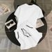 Women's Clothing Summer New Style Temperament Fashion Casual Short Sleeved Suit Small Loose Slim Sports Two Piece Suit_ecoleips.com