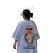 Over-Sized Outerwear: Russian Nesting Doll-Print Short-Sleeved T-Shirt For Spring/Summer Long-Sleeve Tops, Perfect For O_ecoleips.com