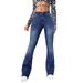 Women's Clothing Washed Jeans Slim Temperament Skinny Trousers_ecoleips.com