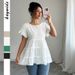 Women's Clothing Simple Fashion Ruffled Short Sleeved Women's T Shirt Women's Clothing Pring And Summer_ecoleips.com