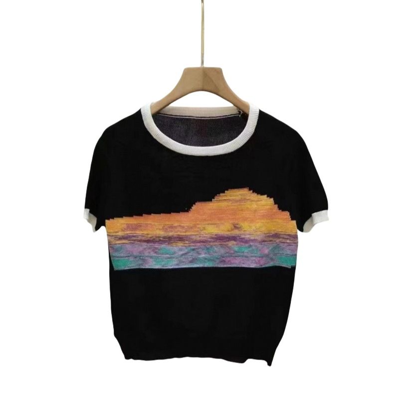Summer Fashion Knitwear: Short-Sleeved Sweaters, Round-Necked Knits, And Colorful Tops Available For Wholesale_ecoleips.com