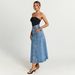 Women's Clothing Blue Button Down Midi Denim Skirt European American Style Women's Bottoms Fashion_ecoleips.com