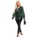Aria Basics Aria Basics European And American Autumn Winter Fashion Women's Blouse New Sexy Elegant Long Sleeve Deep V Neck Satin_ecoleips.com