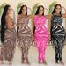 5228 New Beach Skirt Sexy Women's Printed Two-Piece Set_ecoleips.com