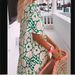 Women's Summer V Neck Long Dress Printed Short Sleeve Versatile Beach Style Bohemian Casual Cotton Blend Dress for Ages 16-45_ecoleips.com
