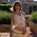 2025 Summer New Fashion Vacation Style Women's Outfit Set: Elegant Sexy Backless Halter Top And Skirt_ecoleips.com