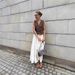 New Korean Style Solid Color Women's Midi Skirt Flowy Tiered Ruffle Skirt With A-Line Hem - Casual Elegant Spring Outfit_ecoleips.com