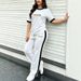 Women's Heart Print Crew Neck Short Sleeve T-Shirt And Casual Pants Set Summer New Arrival 8002 Print_ecoleips.com