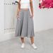 2025 Solid Color Casual Commuter Loose Splicing U-Neck Tank Top Drop Dress_ecoleips.com