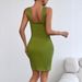 European And American Style Women's Clothing 2026 Summer New Product Sexy Backless Pleated Slim-fit Solid Color_ecoleips.com
